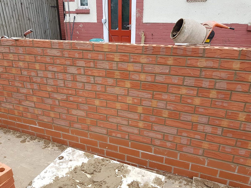 Bricklaying example Hardbrick Construction