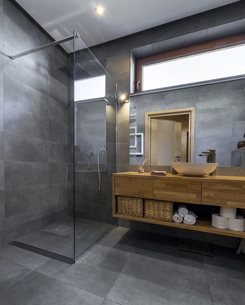 bathroom design, build and installation services Hardbrick Construction